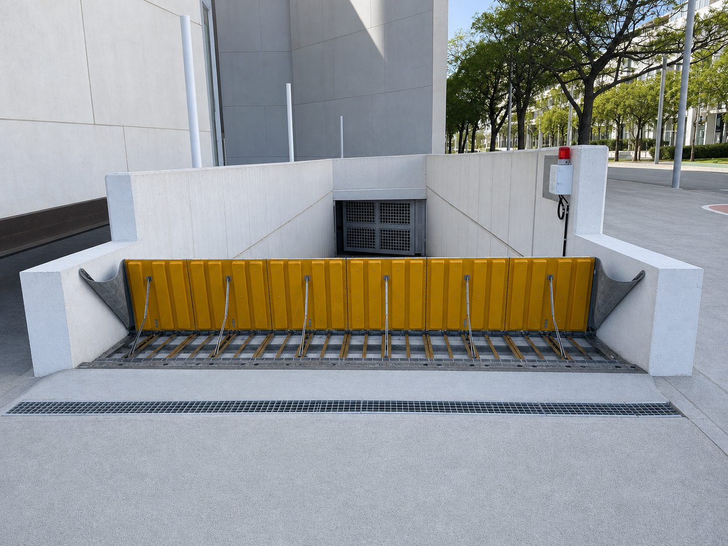 Hydrodynamic Passive Flood Barrier